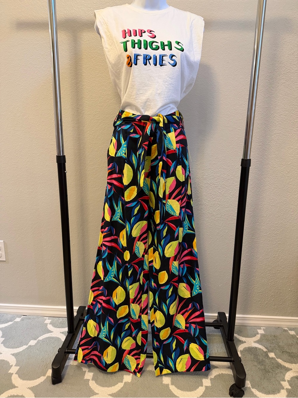 Target x Tabitha Brown Wide Leg Tropical Print Pant NWT XS